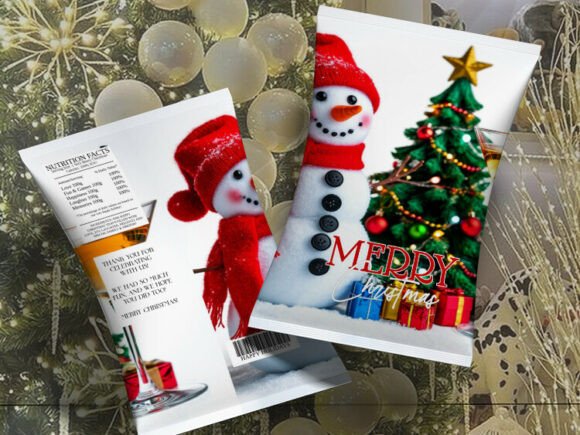 Christmas Chips Bag - Snowman Tree Illustrations Review