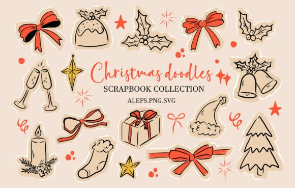 Christmas Doodles – Scrapbook Illustrations Review