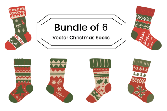 Christmas Socks Vector Illustrations Review