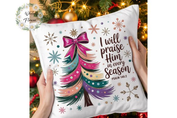 Glitter Christmas Tree PNG for Festive Illustrations