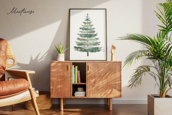 Layered Pine: Christmas Illustrations for Branding
