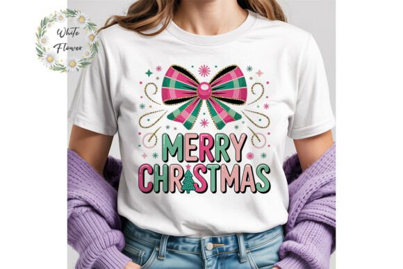 Pink Teal Christmas PNG Clipart for Illustrations