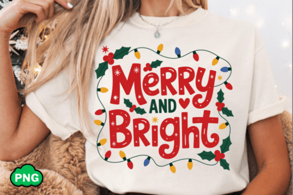 Preppy Merry Christmas PNG: Festive Illustrations for Crafters