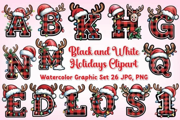 Review: Christmas Alphabet Latter Clipart Png Illustrations