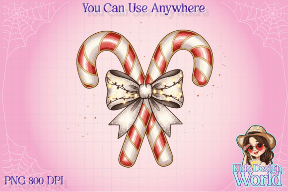 Review: Christmas Candy Cane, Coquette Png Illustrations