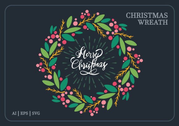 Review: Christmas Floral Wreath Illustrations