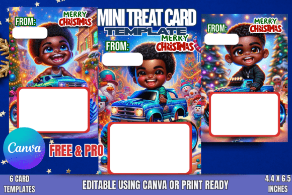 Review: Christmas Monster Truck Treat Cards Illustrations