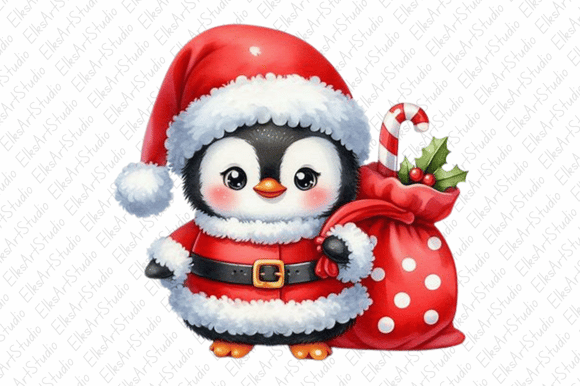 Review: Christmas Penguin Clipart Sublimation for Stitching