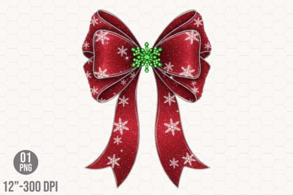Review: Sparkling Glitter Christmas Bow Png Illustrations