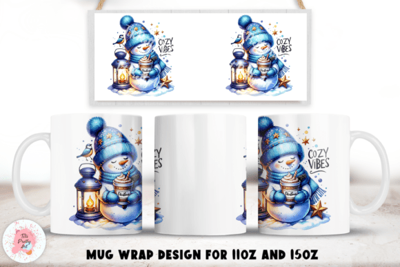 Reviewing Christmas Mug Wrap Design Png Illustrations