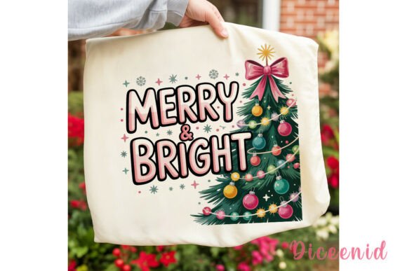 Reviewing Merry Bright Christmas Tree PNG Clipart for Stitching