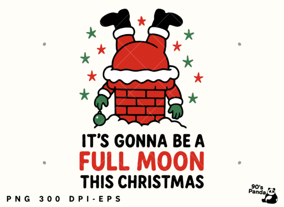 Reviewing the Funny Christmas Full Moon Santa Design