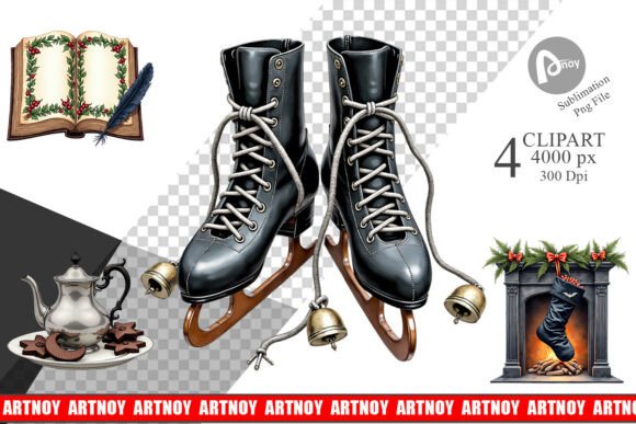 Victorian Gothic Christmas Clipart: A Seller’s Review